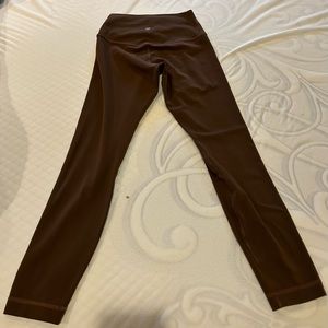 Brown lululemon align pants